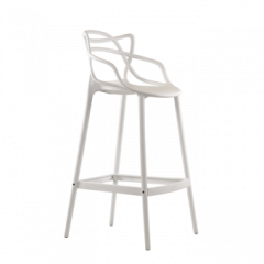 Барный стул Barneo N-235 Masters, белый, design Phillip Stark в Стрежевом - strezevoi.mebel24.online | фото