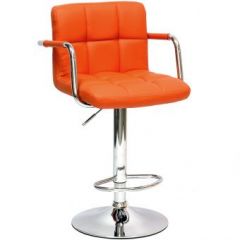 Барный стул Barneo N-69 Kruger Arm Оранжевый в Стрежевом - strezevoi.mebel24.online | фото
