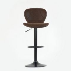 Барный стул Barneo N-86 Time / Black / VPU Brown Vintage коричневый винтаж PK970-18 в Стрежевом - strezevoi.mebel24.online | фото 3