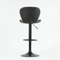 Барный стул Barneo N-86 Time / Black / VPU Dark Gray Vintage серый винтаж 970-11 в Стрежевом - strezevoi.mebel24.online | фото 2