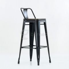 Барный стул N-238 Tolix Wood style Черный в Стрежевом - strezevoi.mebel24.online | фото 5