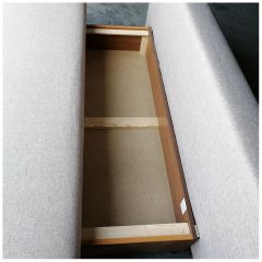Диван-кровать Комфорт без подлокотников (4 подушки) BALTIC GREY в Стрежевом - strezevoi.mebel24.online | фото 8