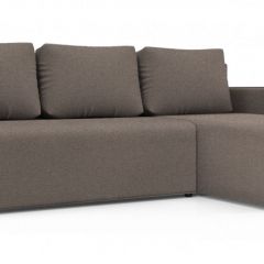 Диван угловой Алиса 3 Bahama ASH - Teos Dark Brown в Стрежевом - strezevoi.mebel24.online | фото