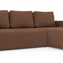 Диван угловой Алиса 3 Bahama HAZEL - Teos Dark Brown в Стрежевом - strezevoi.mebel24.online | фото
