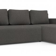 Диван угловой Алиса 3 Bahama STEEL - Teos Dark Brown в Стрежевом - strezevoi.mebel24.online | фото