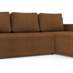 Диван угловой Алиса 3 Shaggy BROWN - TEOS BLACK в Стрежевом - strezevoi.mebel24.online | фото