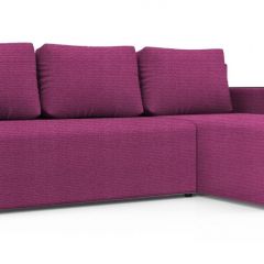 Диван угловой Алиса 3 Shaggy FUCHSIA - TEOS BLACK в Стрежевом - strezevoi.mebel24.online | фото