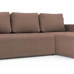 Диван угловой Алиса 3 Shaggy MOCCA - TEOS BLACK в Стрежевом - strezevoi.mebel24.online | фото