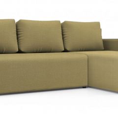 Диван угловой Алиса 3 Vital BANANA - Teos Dark Brown в Стрежевом - strezevoi.mebel24.online | фото