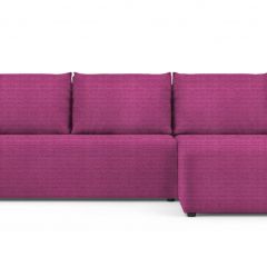 Диван угловой Алиса Shaggy FUCHSIA без подлокотников в Стрежевом - strezevoi.mebel24.online | фото 2