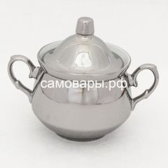 Электрический самовар на 3 литра из латуни никелированный формы "Овал ажурный" в наборе №1, с защитой от выкипания в Стрежевом - strezevoi.mebel24.online | фото 6