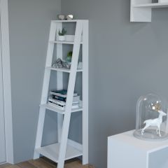 Этажерка лофт (белый) в Стрежевом - strezevoi.mebel24.online | фото 2
