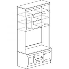 Гостиная Инна 1 Денвер светлый в Стрежевом - strezevoi.mebel24.online | фото 10