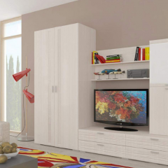 Гостиная ЛОТОС (модульная) Бодега белая в Стрежевом - strezevoi.mebel24.online | фото 6