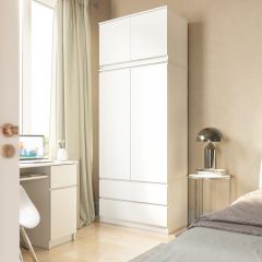 МОРИ Гостиная модульная (белый) в Стрежевом - strezevoi.mebel24.online | фото 8
