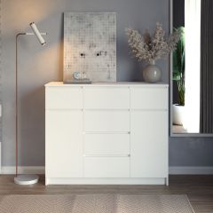 МОРИ Гостиная модульная (белый) в Стрежевом - strezevoi.mebel24.online | фото 10