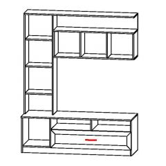 ПРАГА Гостиная (модульная) в Стрежевом - strezevoi.mebel24.online | фото 7