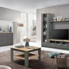Гостиная Прованс (модульная) Диамант серый в Стрежевом - strezevoi.mebel24.online | фото 2