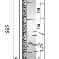 Гостиная Скарлетт (Бодега светлая) в Стрежевом - strezevoi.mebel24.online | фото 5