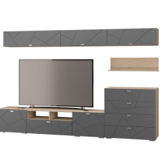 Гостиная Скайлайн (Дуб сонома/графит) в Стрежевом - strezevoi.mebel24.online | фото 7