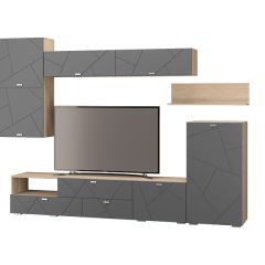 Гостиная Скайлайн (Дуб сонома/графит) в Стрежевом - strezevoi.mebel24.online | фото 8