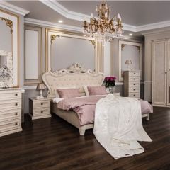 Комод 4 ящика Афина + Зеркало ППУ Афина (крем корень) в Стрежевом - strezevoi.mebel24.online | фото 7