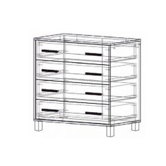 Комод 4 ящика "Лофт 8" в Стрежевом - strezevoi.mebel24.online | фото 2