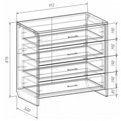 Комод с плитой 22 мм ЛИБЕРТИ в Стрежевом - strezevoi.mebel24.online | фото 3