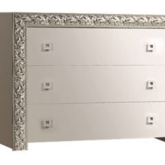 Комод Тиффани Premium слоновая кость/серебро (ТФКМ-1(П) в Стрежевом - strezevoi.mebel24.online | фото