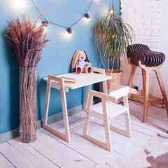 Комплект детской мебели стол и  два стула Я САМ "Лофт-Дуо" (Белый) в Стрежевом - strezevoi.mebel24.online | фото 10
