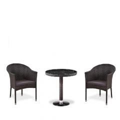 Комплект плетеной мебели T601/Y350A-W53 Brown (2+1) в Стрежевом - strezevoi.mebel24.online | фото