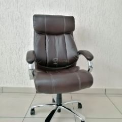 Кресло Barneo K-303 для руководителя (коричневая экокожа) в Стрежевом - strezevoi.mebel24.online | фото 1