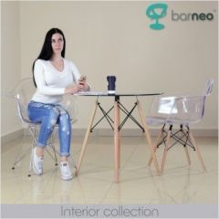 Кресло Barneo N-14-14 SteelMold прозрачный в Стрежевом - strezevoi.mebel24.online | фото 2