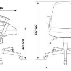 Кресло Бюрократ CH-808-LOW/#B черный 3С11 в Стрежевом - strezevoi.mebel24.online | фото 4