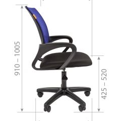 Кресло для оператора CHAIRMAN 696  LT (ткань стандарт 15-21/сетка TW-01) в Стрежевом - strezevoi.mebel24.online | фото 5