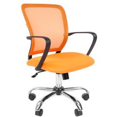 Кресло для оператора CHAIRMAN 698 хром (ткань TW 16/сетка TW 66) в Стрежевом - strezevoi.mebel24.online | фото