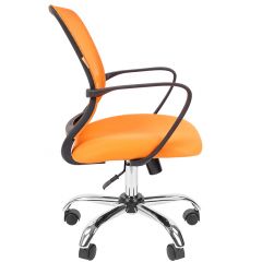 Кресло для оператора CHAIRMAN 698 хром (ткань TW 16/сетка TW 66) в Стрежевом - strezevoi.mebel24.online | фото 3