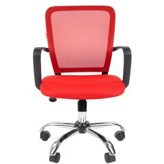 Кресло для оператора CHAIRMAN 698 хром (ткань TW 19/сетка TW 69) в Стрежевом - strezevoi.mebel24.online | фото 2