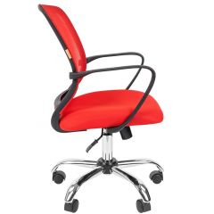 Кресло для оператора CHAIRMAN 698 хром (ткань TW 19/сетка TW 69) в Стрежевом - strezevoi.mebel24.online | фото 3
