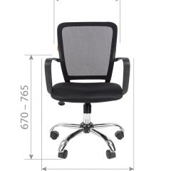 Кресло для оператора CHAIRMAN 698 хром (ткань TW 19/сетка TW 69) в Стрежевом - strezevoi.mebel24.online | фото 6