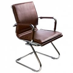 Кресло для посетителя Бюрократ CH-993-Low-V/Brown коричневый в Стрежевом - strezevoi.mebel24.online | фото