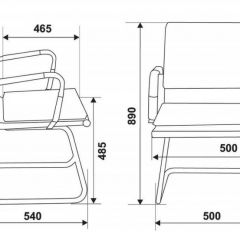 Кресло для посетителя Бюрократ CH-993-LOW-V/M01 черный в Стрежевом - strezevoi.mebel24.online | фото 3