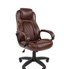 Кресло для руководителя  CHAIRMAN 432 (Экокожа коричневая) в Стрежевом - strezevoi.mebel24.online | фото 1