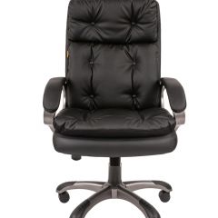 Кресло для руководителя  CHAIRMAN 442 (экокожа черная) в Стрежевом - strezevoi.mebel24.online | фото 1