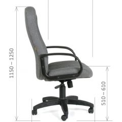 Кресло для руководителя  CHAIRMAN 685 СТ (ткань стандарт 10-356 черная) в Стрежевом - strezevoi.mebel24.online | фото 6