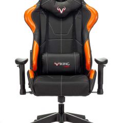 Кресло игровое Бюрократ VIKING 5 AERO ORANGE черный/оранжевый в Стрежевом - strezevoi.mebel24.online | фото 3