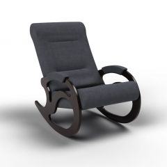 Кресло-качалка Вилла 11-Т-ГР (тканьвенге) ГРАФИТ в Стрежевом - strezevoi.mebel24.online | фото