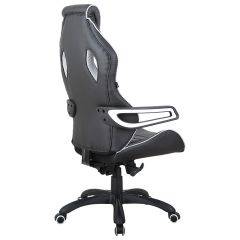 Кресло компьютерное BRABIX Techno Pro GM-003 (экокожа черное/серое, вставки серые) 531814 в Стрежевом - strezevoi.mebel24.online | фото 7