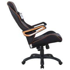 Кресло компьютерное BRABIX Techno Pro GM-003 (ткань черное/серое, вставки оранжевые) 531813 в Стрежевом - strezevoi.mebel24.online | фото 4