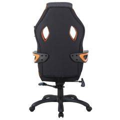 Кресло компьютерное BRABIX Techno Pro GM-003 (ткань черное/серое, вставки оранжевые) 531813 в Стрежевом - strezevoi.mebel24.online | фото 5